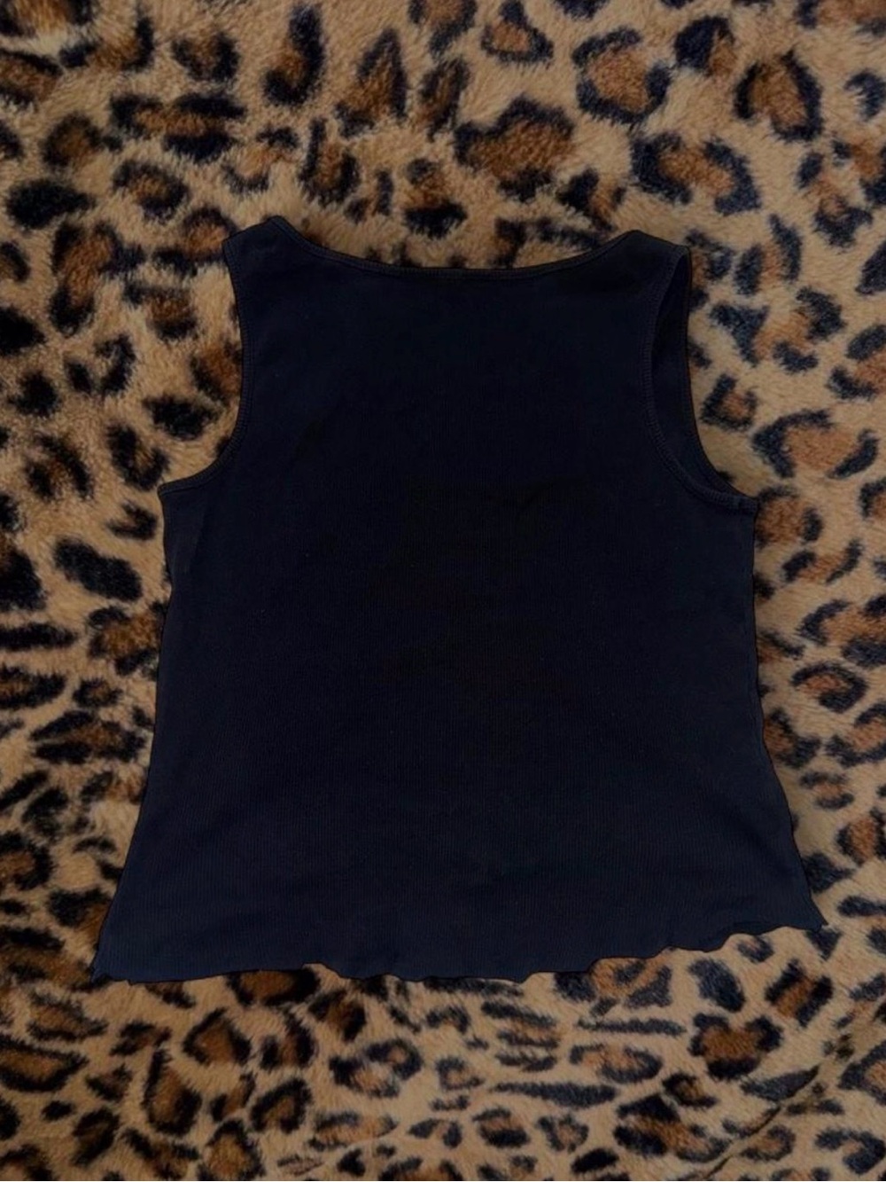 GUESS Black Rhinestone Triangle Logo Tank - Picture 2 of 5